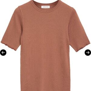 Anine Bing Rust Short Sleeve Tee